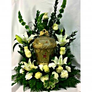 Composition florale d'urne
